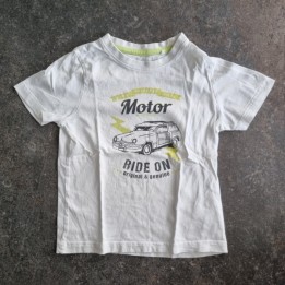 La Solderie suisse - T-shirt blanc Motor Ride On Lupilu 98