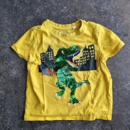 La Solderie suisse - T-shirt jaune Dino Touch Team 104
