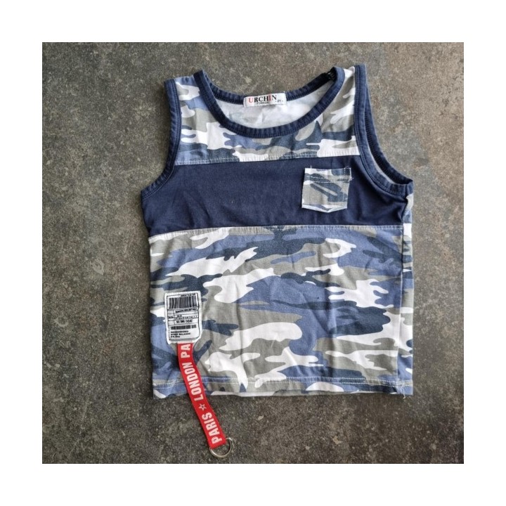 La Solderie suisse - T-shirt bleu army Urchin 98