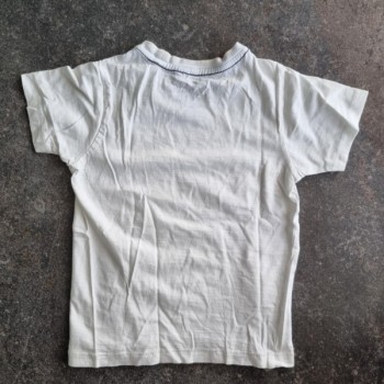 La Solderie suisse - T-shirt blanc Blue Denim 110