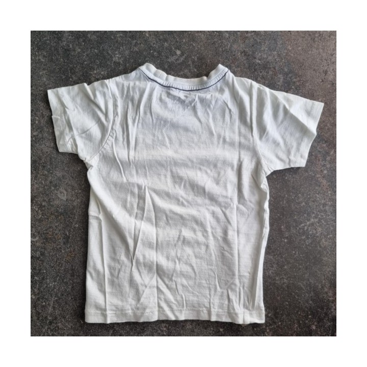 La Solderie suisse - T-shirt blanc Blue Denim 110