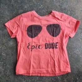 La Solderie suisse - T-shirt rose lunettes Rebel Primark 110