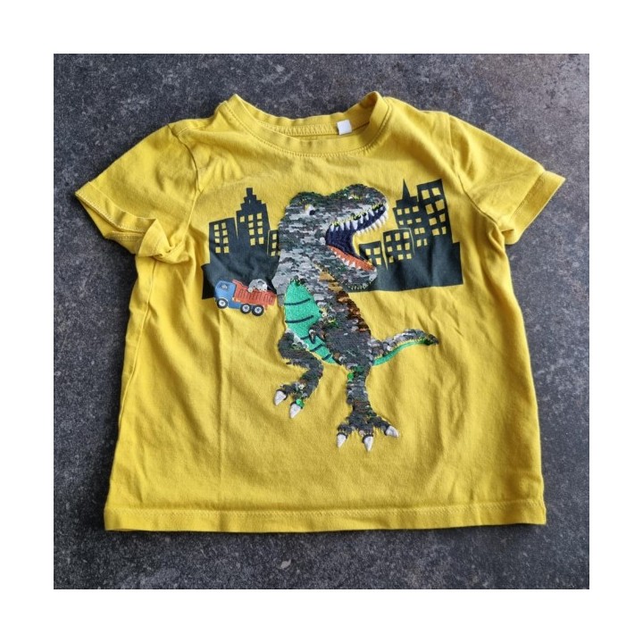 La Solderie suisse - T-shirt jaune Dino Touch Team 104