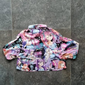 La Solderie suisse - Chemise courte motifs manga FB Sister S