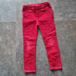 Outlet Suisse – Solderie & Neuf - Pantalon velours côtelé rouge H&M