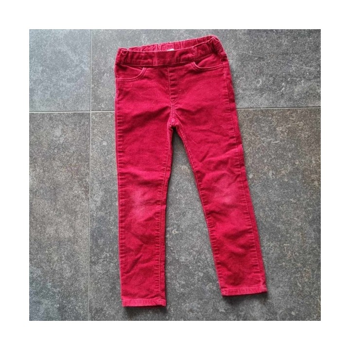 Outlet Suisse – Solderie & Neuf - Pantalon velours côtelé rouge H&M