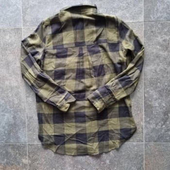 La Solderie suisse - Chemise verte en flanelle Divided S