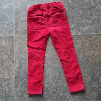 Outlet Suisse – Solderie & Neuf - Pantalon velours côtelé rouge H&M