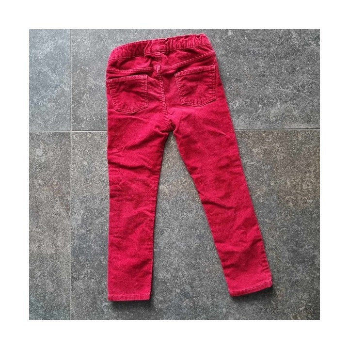 Outlet Suisse – Solderie & Neuf - Pantalon velours côtelé rouge H&M