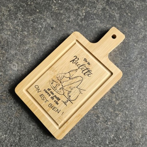 Solderie suisse - Planchette en bois Raclette