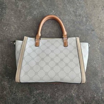 Solderie suisse - Sac à main Deichmann blanc et brun