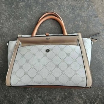 Solderie suisse - Sac à main Deichmann blanc et brun