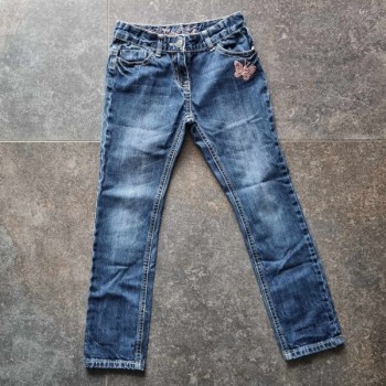 Outlet Suisse – Solderie & Neuf - Jeans bleu papillon rose