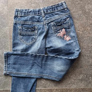 Outlet Suisse – Solderie & Neuf - Jeans bleu papillon rose