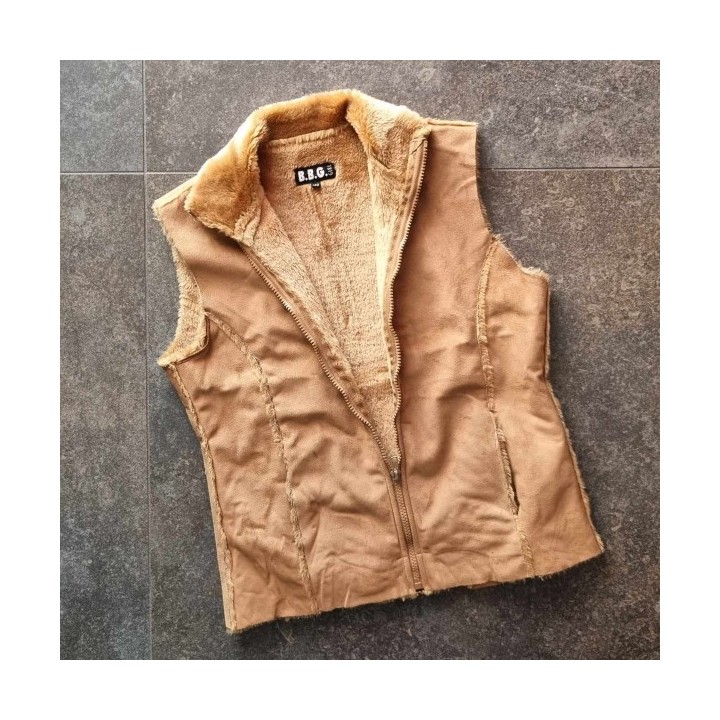 Outlet Suisse – Solderie & Neuf - Gilet en daim fourré BBG