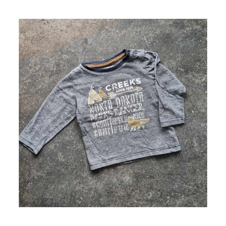 Outlet Suisse – Solderie & Neuf - T-Shirt manches longues  gris Creeks