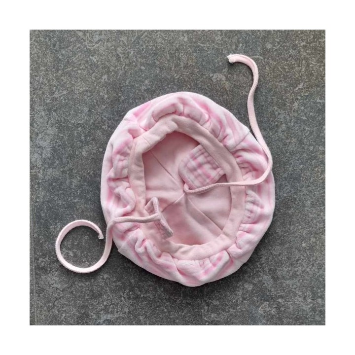 Bonnet berret rose blanc