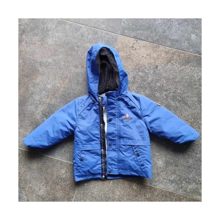 Outlet Suisse – Solderie & Neuf - Veste bleue de pluie à capuche